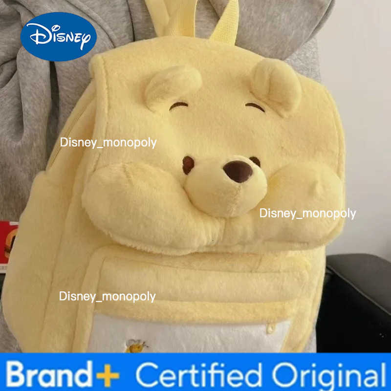 Disney Cute Cartoon Winnie Bear Backpack College Style Schoolbag Light Commuter Backpack H251225