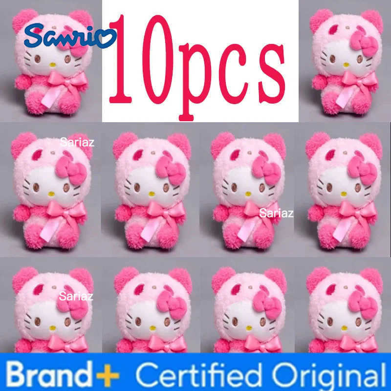 Sanrio Kawaii Keychain Plush Anime Kuromi Doll Keyring Hello Kitty Plushie Cinnamoroll KeyChains Bag Pendant Toy Gift for Girls H251225