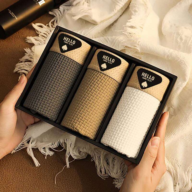 3Pcs Men's Underwear Ice Silk Mesh Boxer Shorts Sexy Panties Man Underpants Thin Male U Convex Lingerie Wholesale Lots L-6XL X251225