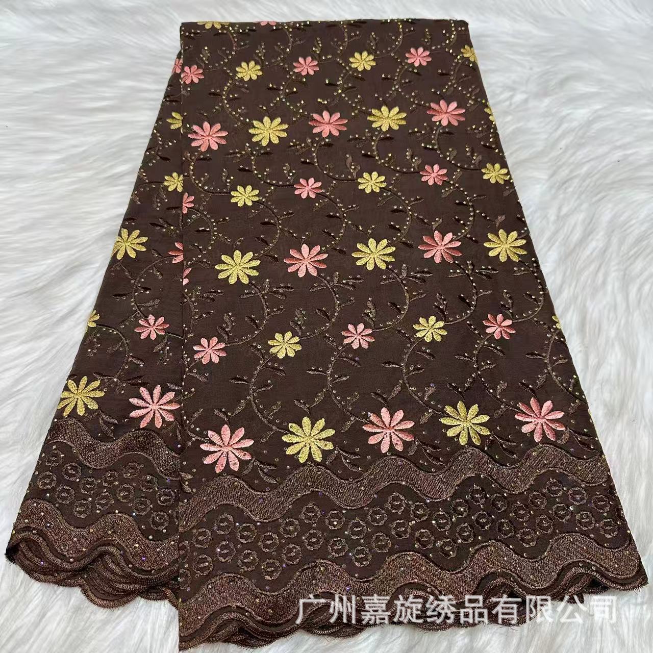 Latest Swiss Voile Lace In Switzerland Embroidered Cotton African Lace Fabric High Quality For Women Wedding Party QF0927 240618
