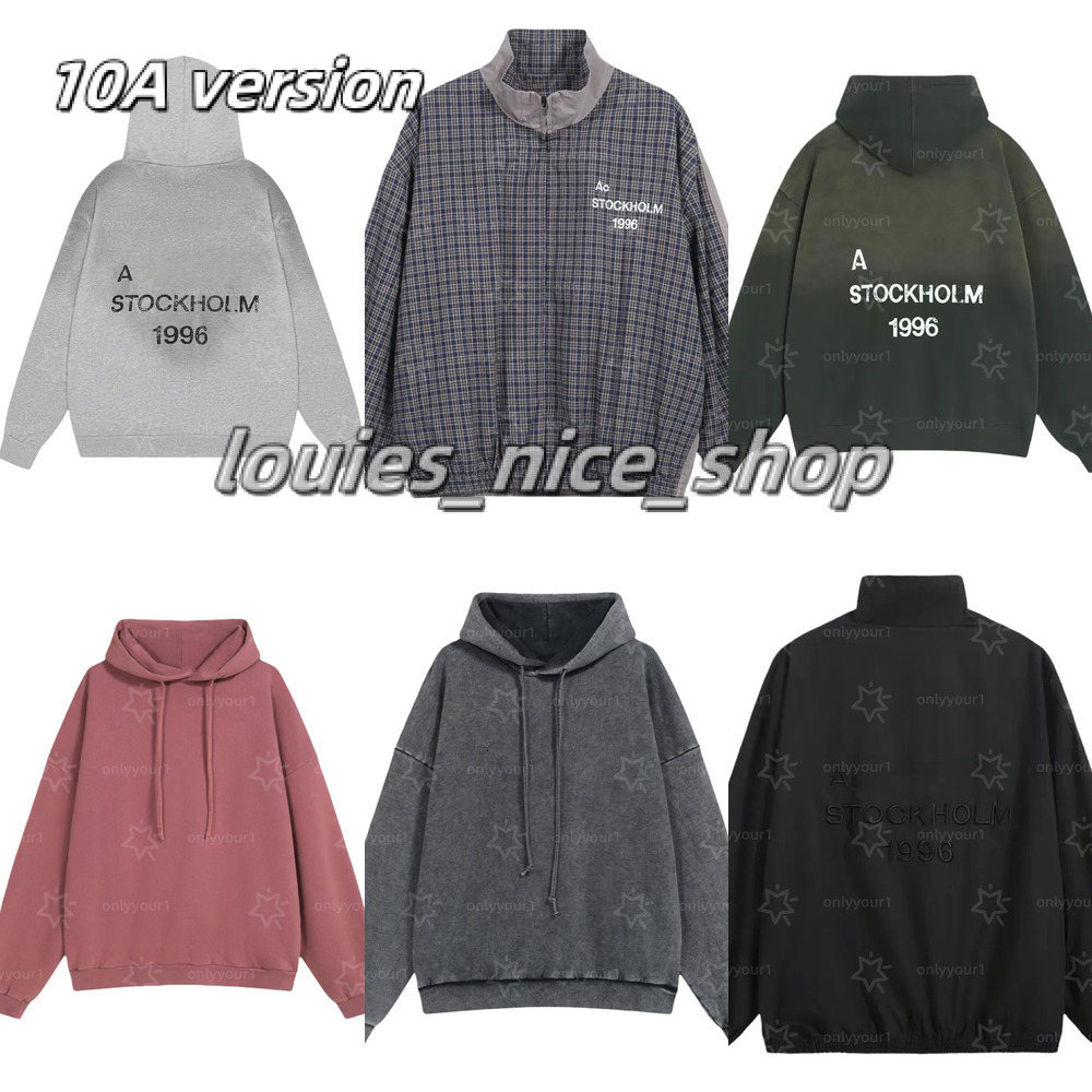 2026 pure cotton Designer acnelies studiolies Hoodie Letter Printed Fashion Spring Summer Long Sleeve Tops Washed Styles Breathable acnes hoodie Size S-Xl ee7