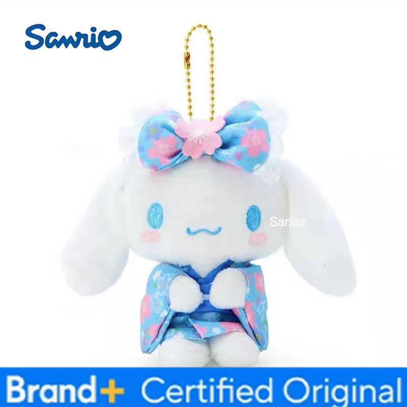 Sanrio Anime Cute Hello Kitty Melody Toys Kawaii Sakura Kimono Keychain Bag Pendant Student Friends Gift H251225