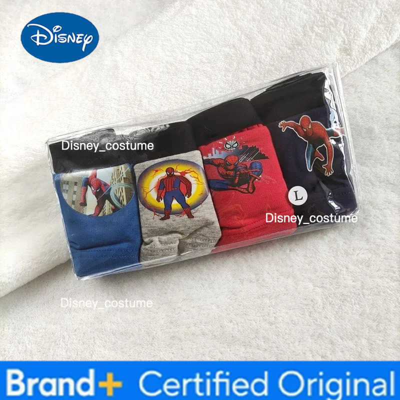 Disney Cartoon Cotton Print 4-piece Set 3-8-year-old Boys Boxy Underwear Comfortable And Breathable H251225