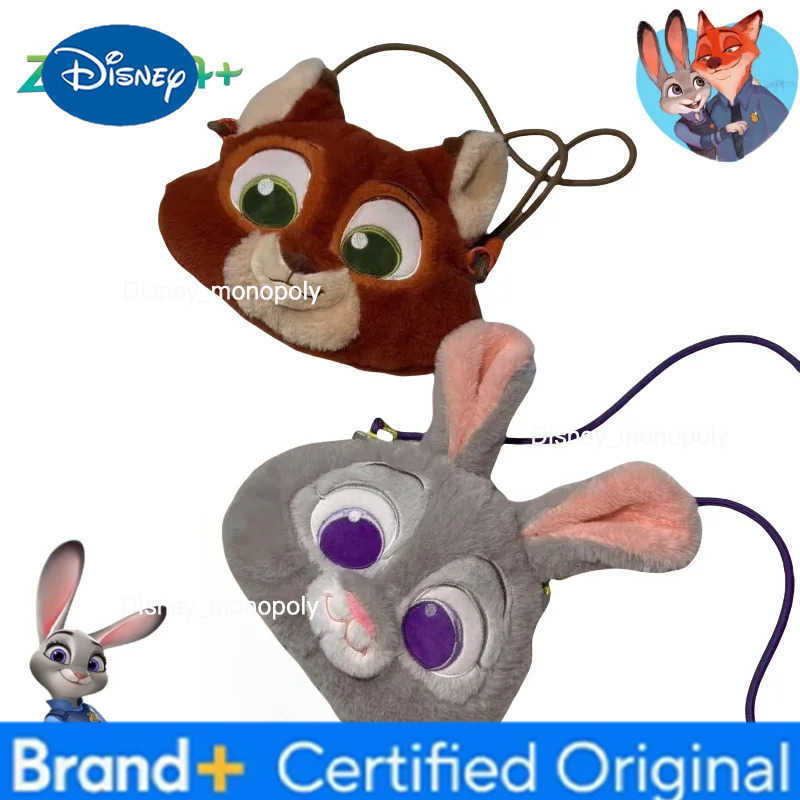 Disney Zootopia Judy and Nick plush embroidered 3D crossbody bag cute cartoon personality creative fashion snack bag holiday gift H251225