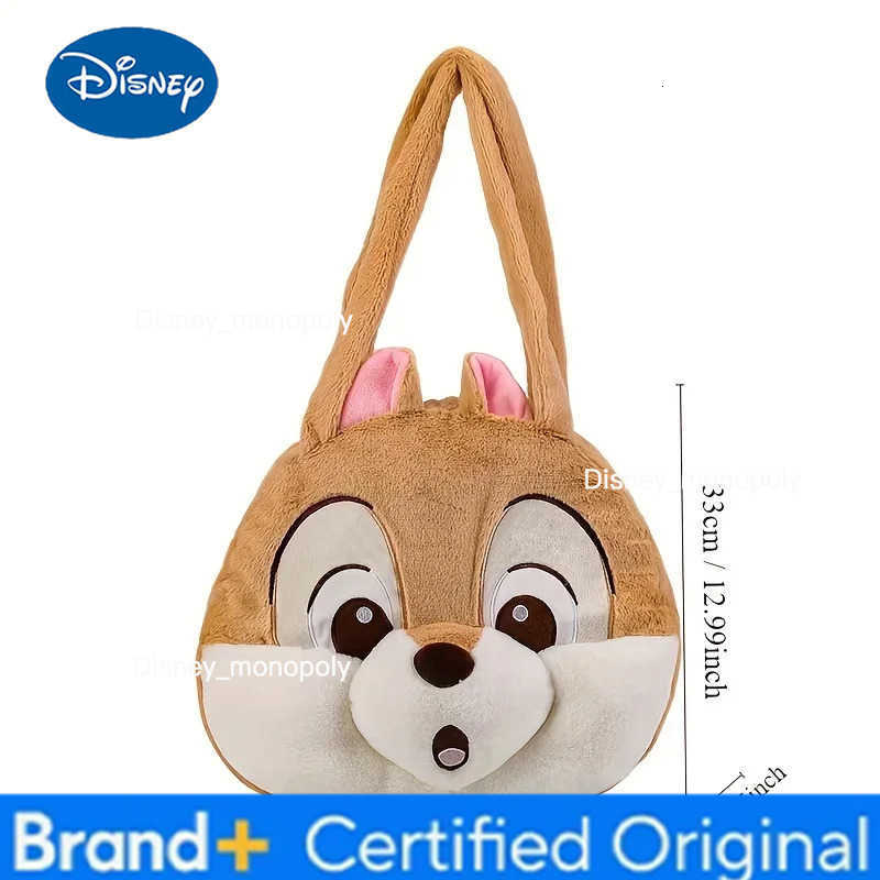 Disney Chip Dale Shoulder Bag Cartoon Dale Plush Handbag Fashion Womens Bag Large Capacity Shoulder Bag Shopping Bag H251225