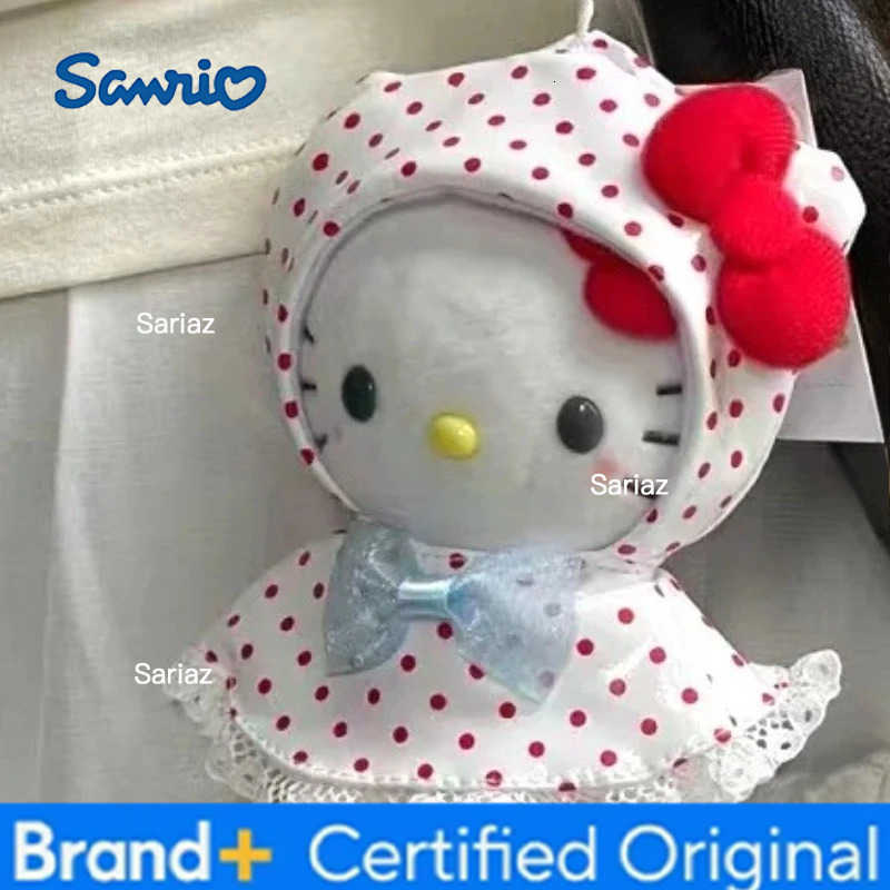 Sanrio Raincoat Hellokitty Keychain Cartoon Cute Plush KT Backpack Pendant Doll Schoolbag Hanging Decoration Toy Childrens Gift H251225