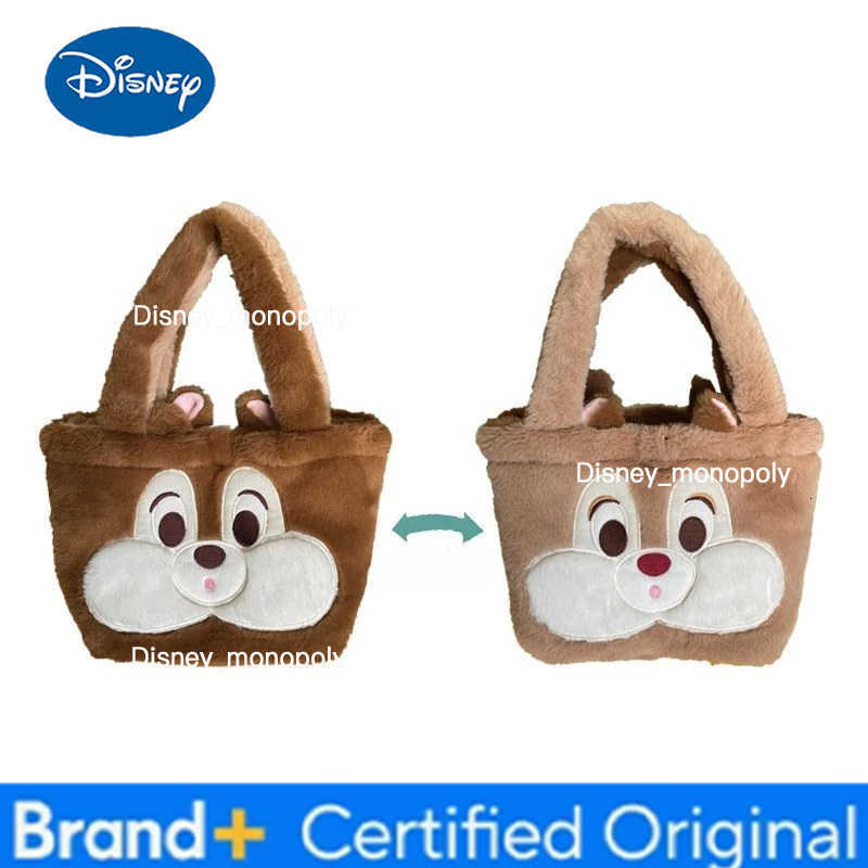 Disney peripherals ChipDale double-sided cute high-value bags large-capacity portable shopping bags girls shoulder bags gifts H251225
