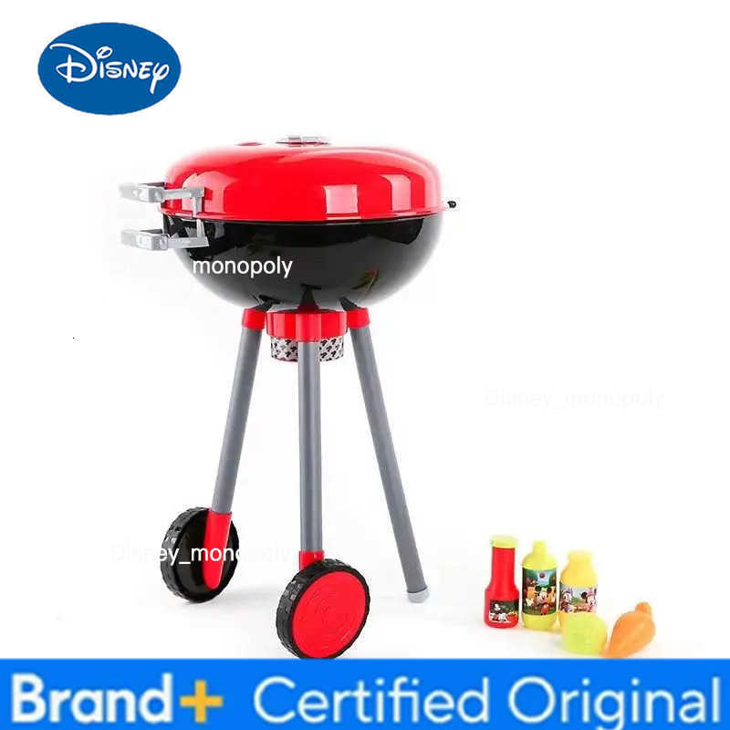 Disney Mickey Realistic BBQ Grill Cute Cartoon Creative Play Kitchen Electric Grill for Boys and Girls Birthday Gift Kids Toys H251225