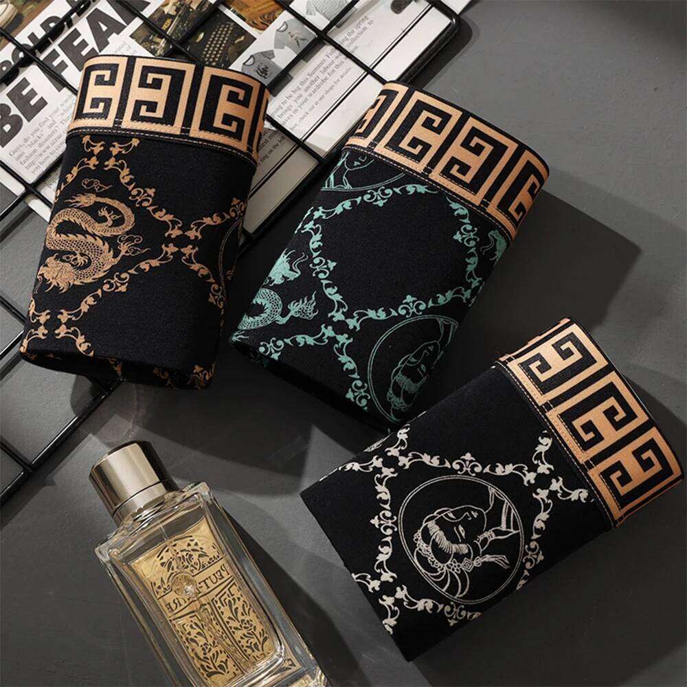 4pcs/set 95% Rayon 5% Bamboo Sports Boxers High Elastic Anti-Roll Running Fitness Breathable Men's Underwear X251225