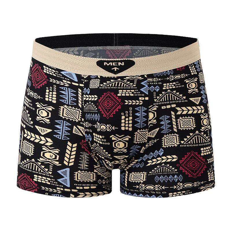 5 Pcs Fashionable And Versatile Printed Underwear For Men In All Seasons Comfortable Plus Size Youth Boxer Casual Shorts X251225