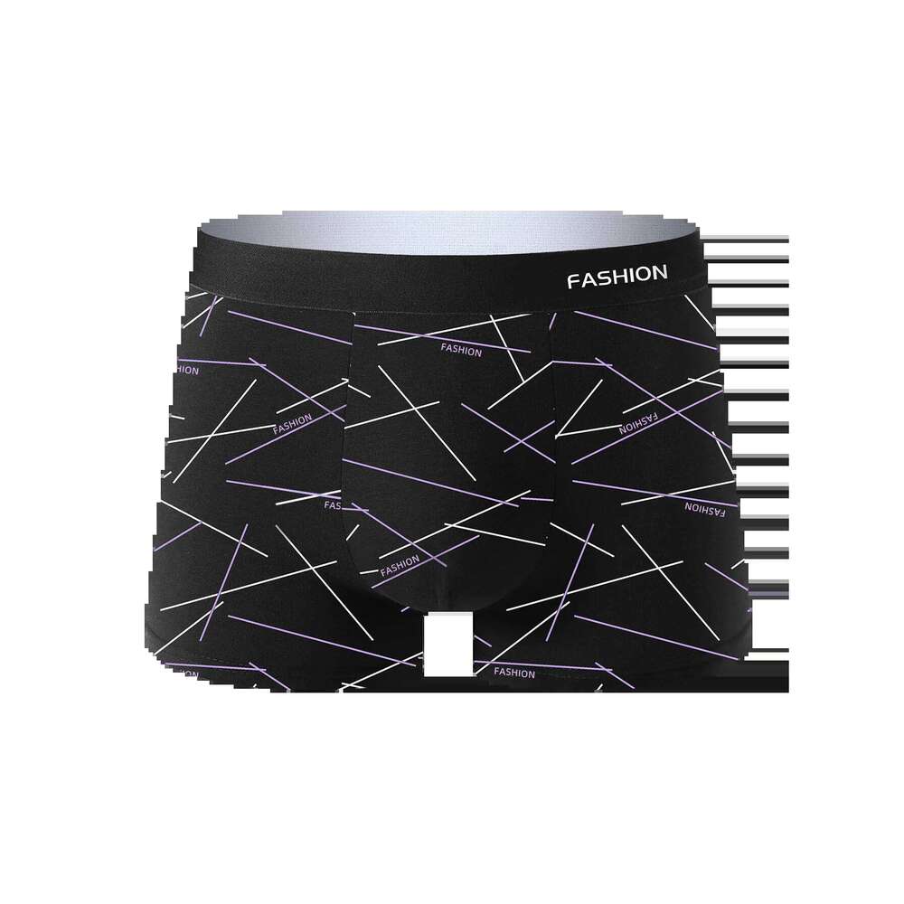 8PCS Underwear Soft Healthy Breathable Boxer Briefs Fashionable Trendy Lines High Quality Casual Sports Men's Pants X251225