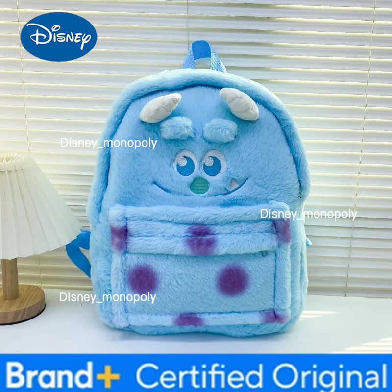 Disney Lotso Alien Cartoon Funny Plush Backpack Students Large Capacity Bag Girls Casual Soft Stuffed Schoolbag Lightening Bag H251225