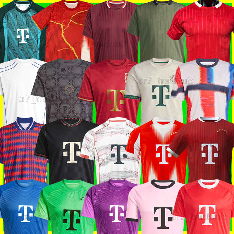 XXXL 4XL Bayern 2025 2026 Soccer Jerseys LUIS DIAZ KANE MUSIALA N.JACKSON 25 26 Oktoberfest Football Shirts OLISE GNABRY KIMMICH GORETZKA Goalkeeper NEUER kids kits