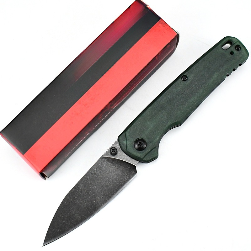 KS 6105 Folding Knife CPM MagnaCut PVD Blade Anodized Aluminum Handles Outdoor Camping Survival Knife