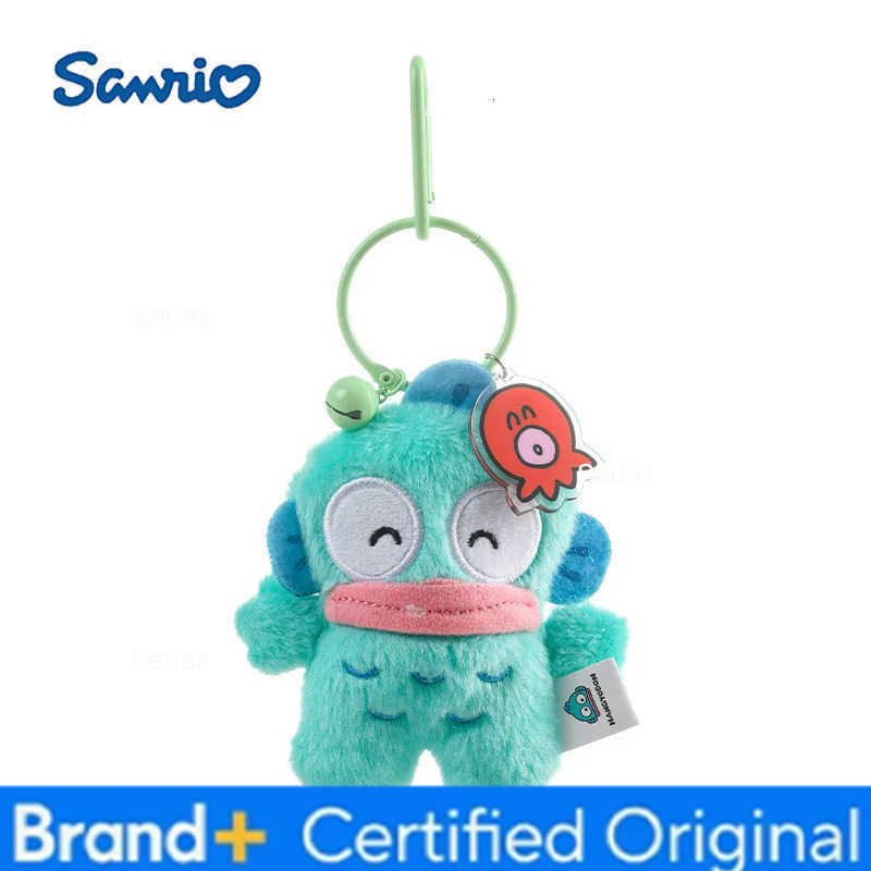 Sanrio Kawaii Kuromi Cinnamoroll Plush Toys Keychain Cartoon Hangydon Bell Backpack Pendant Decoration Friends Birthday Gifts H251225