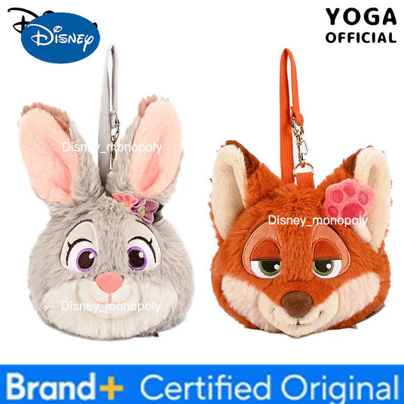 Disney Kawaii Zootopia Judy Hopps Plush Toys Coin Purse Wallet Creative Cartoon Nick Wilde Backpack Couple Pendant Friend Birthday Gift H251225