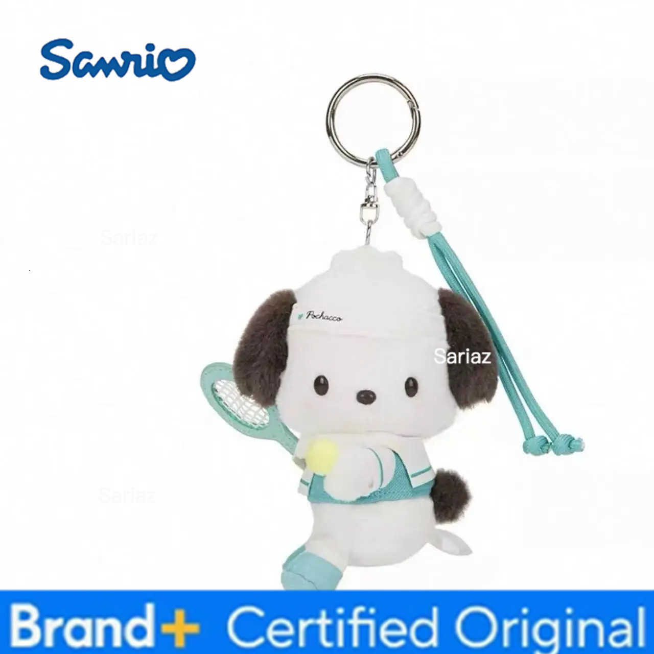 Sanrio New Tennis School uniform series My Melody Cinnamoroll Hello kitty Kuromi Plush Keychain Kawaii Anime Stuffed Bag Pendant H251225