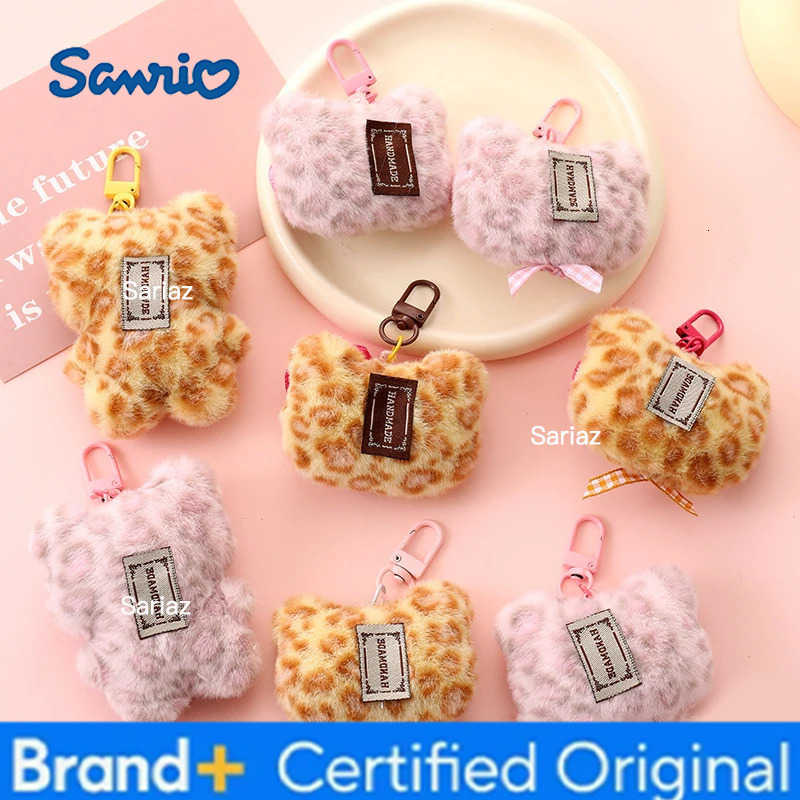 Sanrio Girl Gift Kawaii Keychain Hello Kitty Keychain Cinnamoroll Keyring Doll Plush Toy Backpack Pendant Car Key Ring Plushie H251225