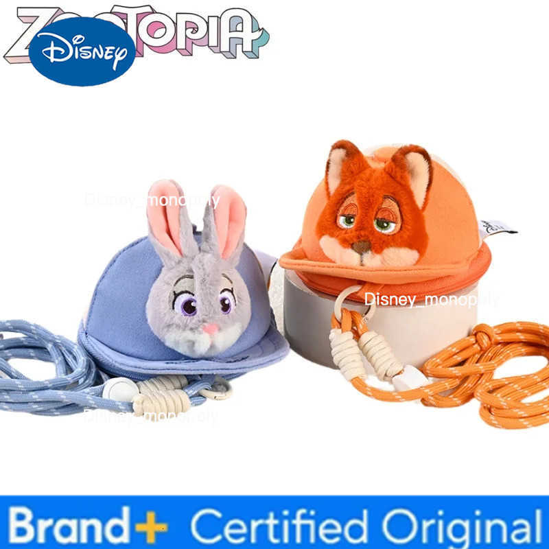 Disney Zootopia Coin Purse Neck Hanging Cartoon Judy Hopps Headphone Case Crossbody Shoulder Bag Anime Merchandise Daily Versatile H251225