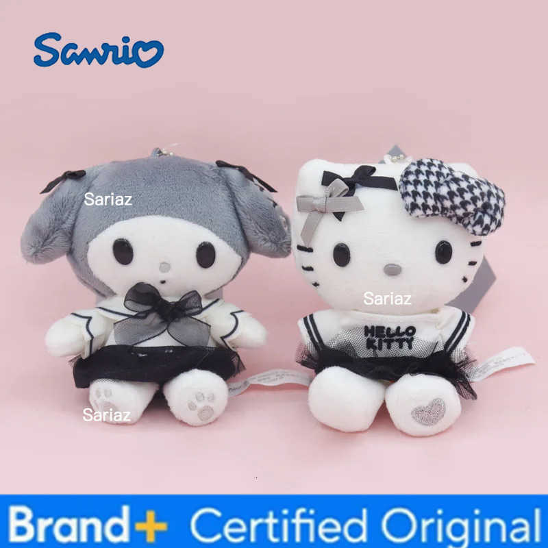 Sanrio Black and White Kitty Kuromi Cinnamoroll 10CM Pendant Keychain Plush Doll Toy H251225