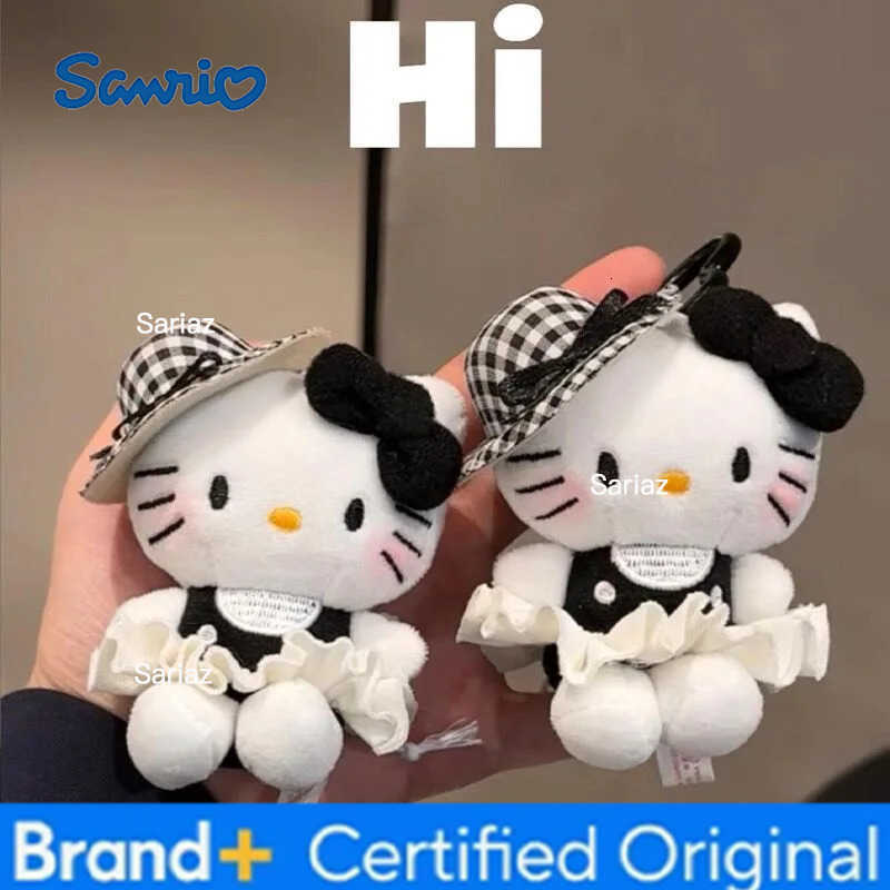 Sanrio Plush Keychain Hello Kitty Cute Cartoon Bag Pendant Car Phone Keyring For Backpack Hanging Accessories Women Xmas Gifts H251225
