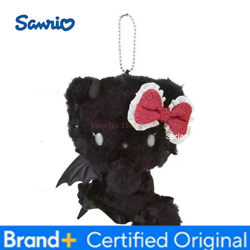 Sanrio Hot Hello Kitty Angel Demon Series Plush Pendant Bag Decoration Essential Keychain Pendant Doll Girls Xmas Birthday Gifts H251225