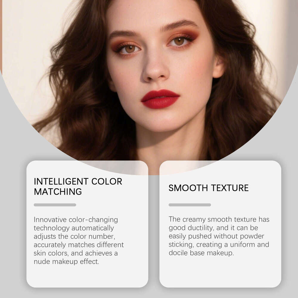 AMZ Radiant Flawless Foundation Ivory White Multi-Color Series Brightening Concealer Lightweight Hydrating Natural Fit Clear Base Makeup Cushion