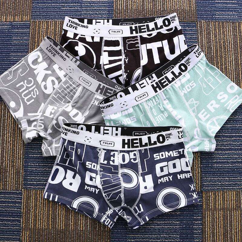 Men Underwear BoxerShorts Cotton Man Panties Male Boxers Breathable Comfortable Mens Printed Underpants Sexy cuecas calzoncillos X251225
