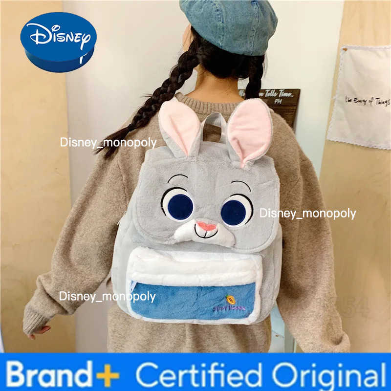 Disney Zootopia New Plush Backpack Cute Cartoon Plush Fashion Casual Womens Backpack Large Capacity Backpack High Quality H251225
