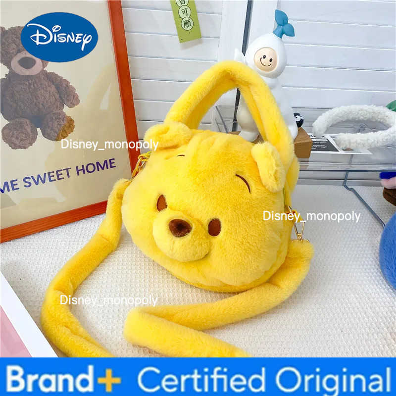 Disney 2024 New Cartoon Tigger Cute Fashion Womens Crossbody Bag Plush Versatile Doll Bag H251225