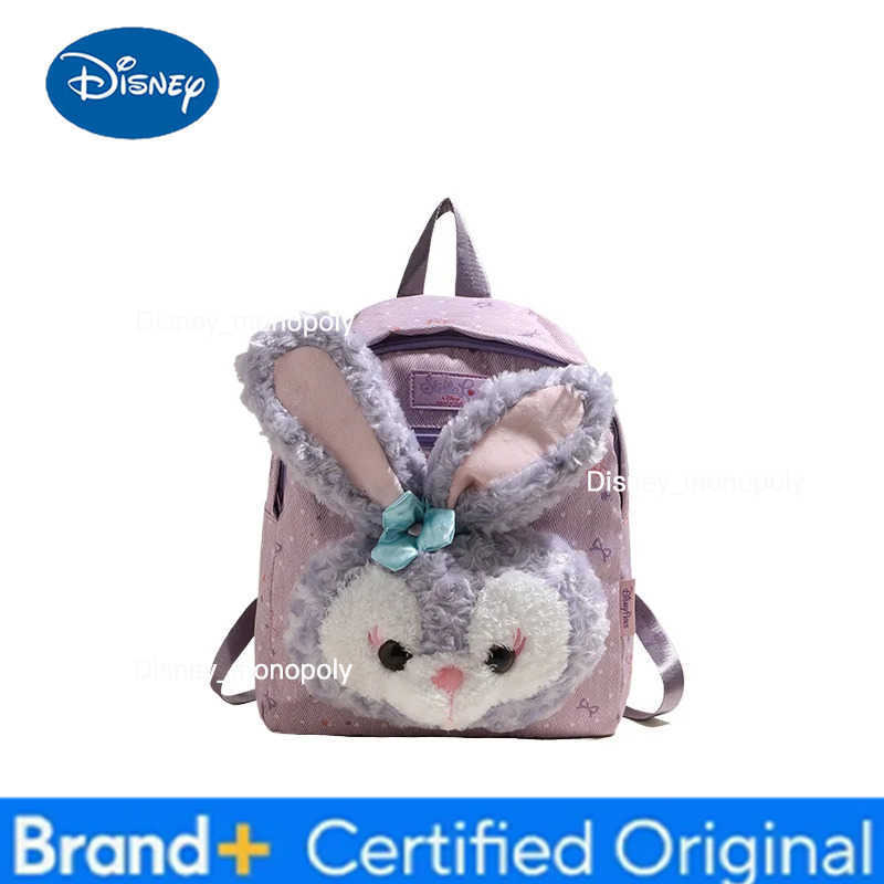 Disney 2025 New Cute Cartoon Duffy Bear Doll Large Capacity Backpack Student Commuting Versatile Backpack Girl Birthday Gift H251225
