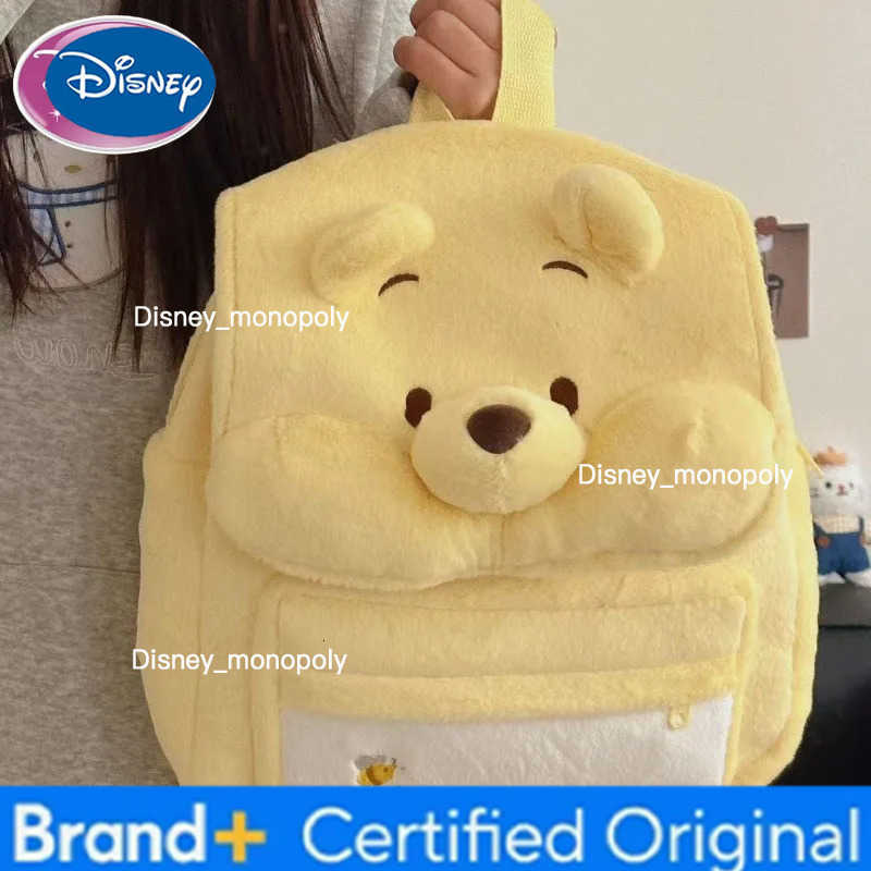 Disney Cute Cartoon Winnie Bear Backpack College Style Schoolbag Light Commuter Backpack H251225