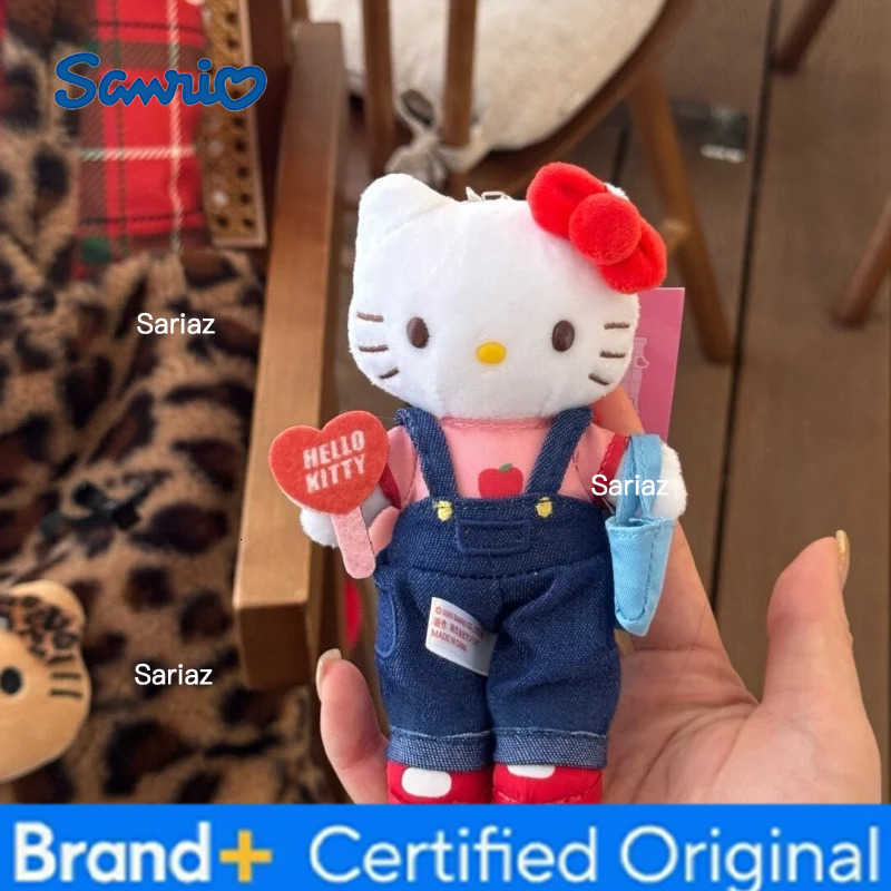 Sanrio kawaii Daily Shopping Series Black KTCat Plush Toy Pendant Black Cat Kitty Long Legs Star Hanging Soft Plush Toy Keychain H251225