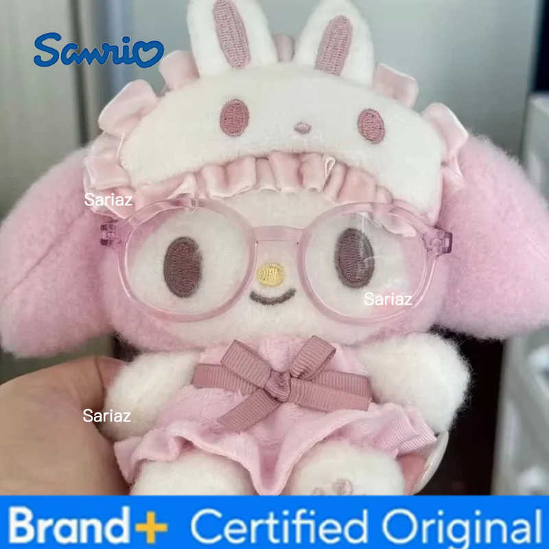 Sanrio Super Cute My Melody Pajama Eye Mask Series Kawaii Plush Doll Toy Bag Pendant Decoration Key Chain Girls Holiday Gift H251225