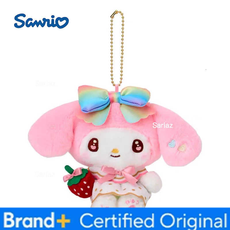 Sanrio Kawaii hello kitty Cogimyun my melody Strawberry News 50th anniv Series anime plush Keychain Cute Backpack Pendant Gift H251225