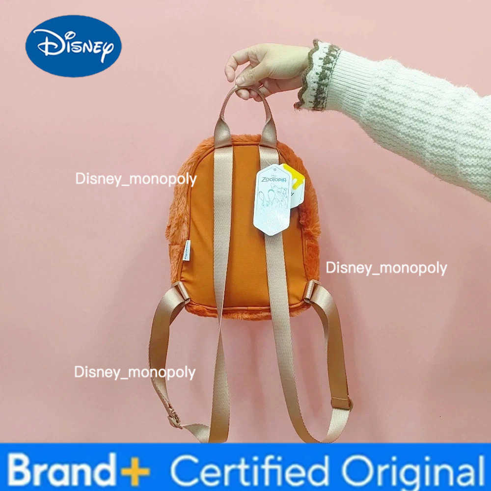 Disney 24cm Crazy Zootopia 2 Judy Nick Plush Doll Backpack Boy Kawaii Backpack Cartoon Large Capacity Backpack Creative Christmas Gift H2512251