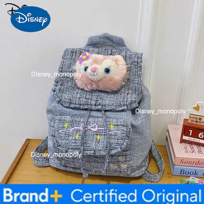 Disney New 3D Doll Backpack Fashionable High Quality Student Backpack Cartoon Lightweight Large Capacity Girl Travel Backpack H251225