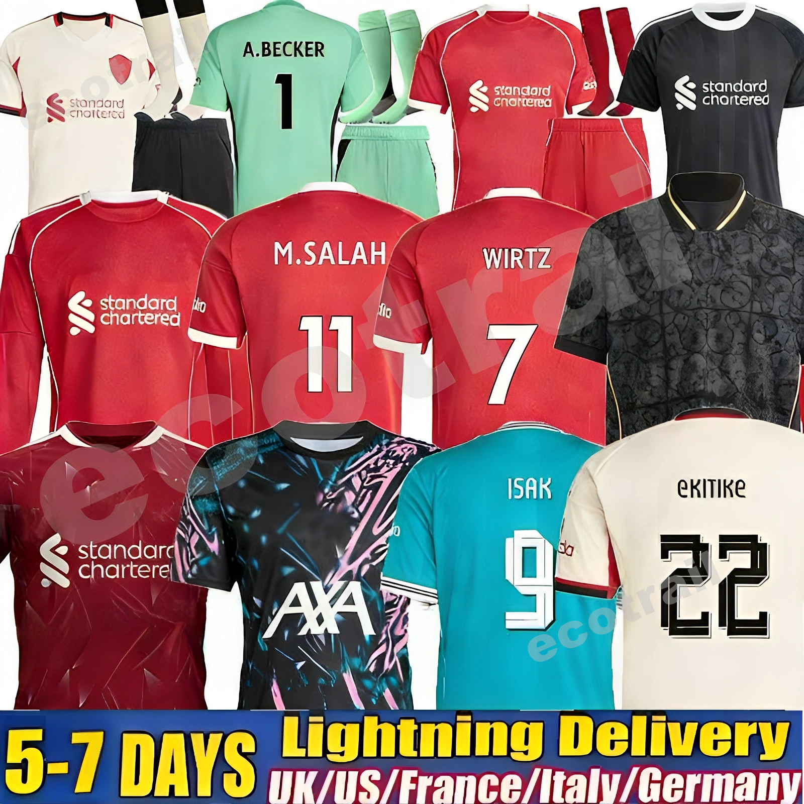 The RedsMohamed Salah DARWIN SZOBOSZLAI Soccer jerseys 2025 2026 GAKPO Luis DIaz Lfc football shirts kids kits 25 26 uniforms ALLISTER Alisson ENDO JONES