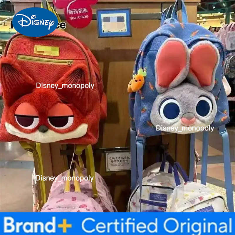 Disney Kawaii Zootopia Judy Hopps Backpack Parkdance Cute Plush Large Capacity Doll Bag ChildrenS Outing Bag Holiday Gift H25122511