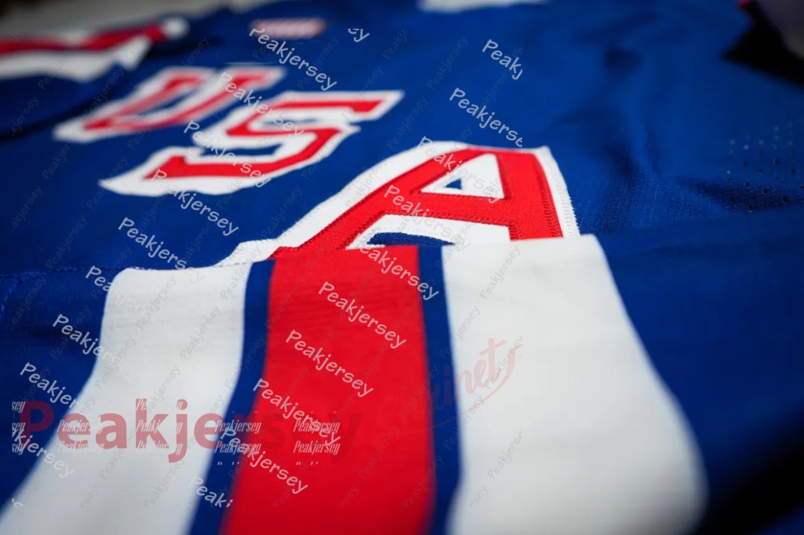 Team USA 2026 Olympices Hockey Jersey Auston Matthews Hughes Charlie McAvoy Matthew Tkachuk Clayton Keller J.T. Miller Robertson Thompson Cole Caufiel