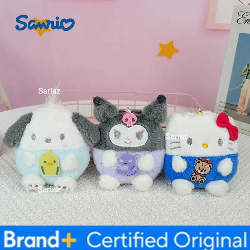 Sanrio Hello Kitty Keychain Anime Kawaii Pendant Girl Toy Decorate School Bag Pendant Doll Portable Pp Cotton Cartoon Gift H251225