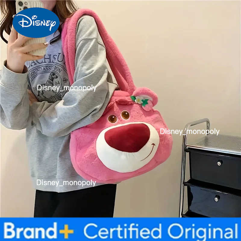 Disney Chip Dale Shoulder Bag Cartoon Dale Plush Handbag Fashion Womens Bag Large Capacity Shoulder Bag Shopping Bag H251225