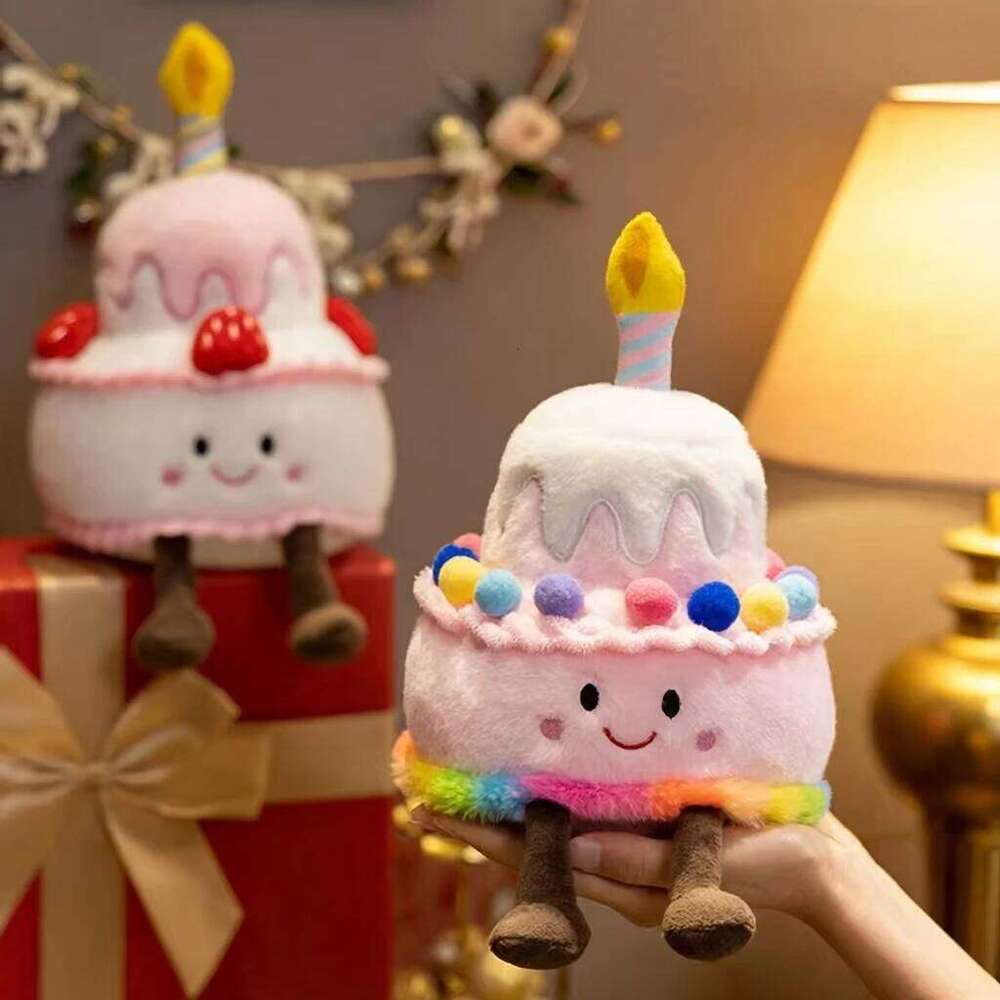 Adorable Pink Birthday Cake-Themed Plush Doll Soft, Cozy Pillow With A Delightfully Playful Appearance, The Perfect Gift! X251225