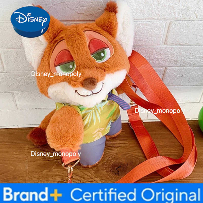 Disney Judy Nick New Plush Backpack Cartoon Cute Mini Plush Backpack Fashion Trend Casual Plush Doll Girl Bag High Quality H251225