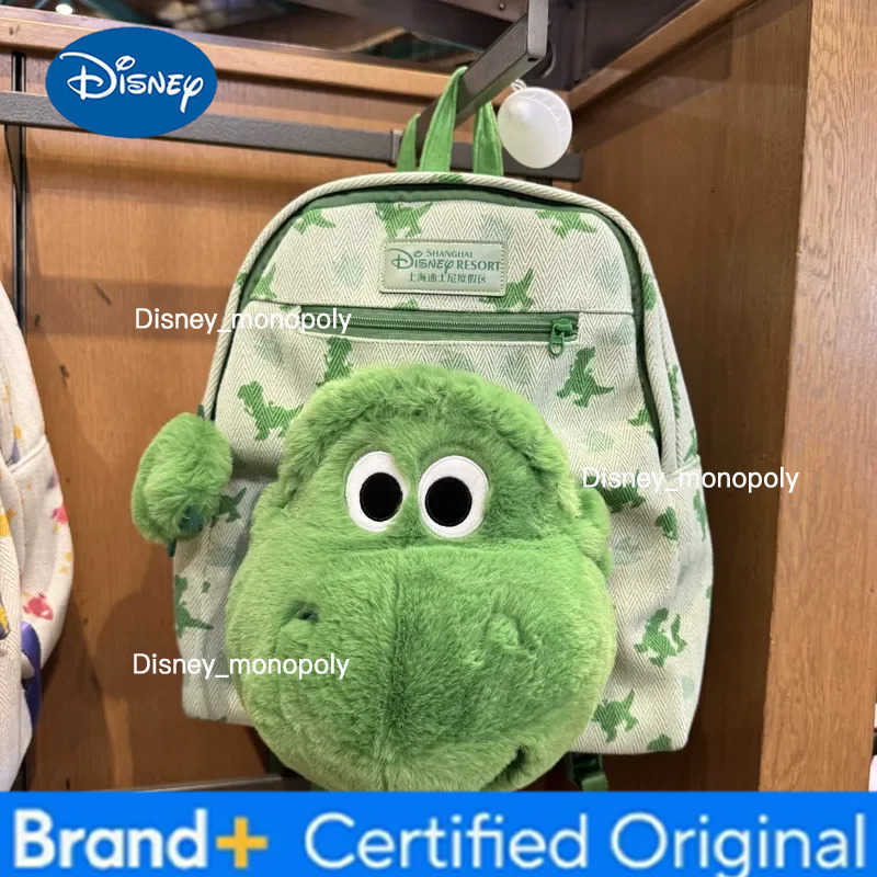 Disney Toy Story Rex Backpack Large Capacity Schoolbag Peripheral Products Cartoon Anime Plush Doll Cutetravel Bag Festival Gift H251225