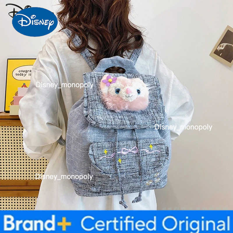 Disney New 3D Doll Backpack Fashionable High Quality Student Backpack Cartoon Lightweight Large Capacity Girl Travel Backpack H251225