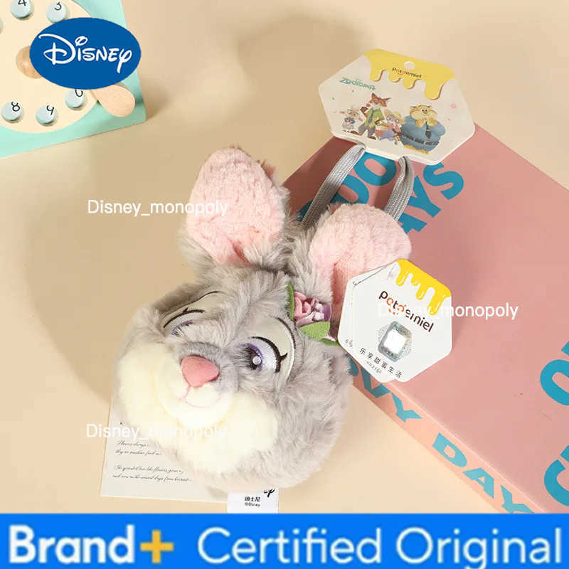 Disney Zootopia Cute Cartoon Characters Judi Nick Officer Leopard Spring Flower Series Plush Coin Purse Pendant Backpack Pendant H251225