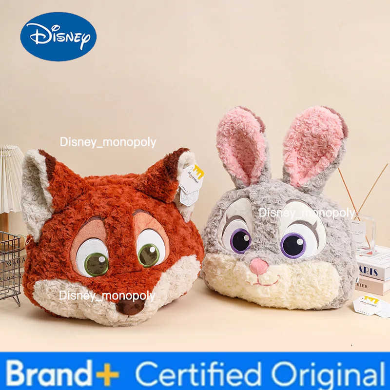 Disney Original Zootopia Judy Hopps Nick Wilde Plush Doll Backpack Stitch Big Head Doll Bag Hug Pillow Cute Room Sofa Decoration Gift H251225