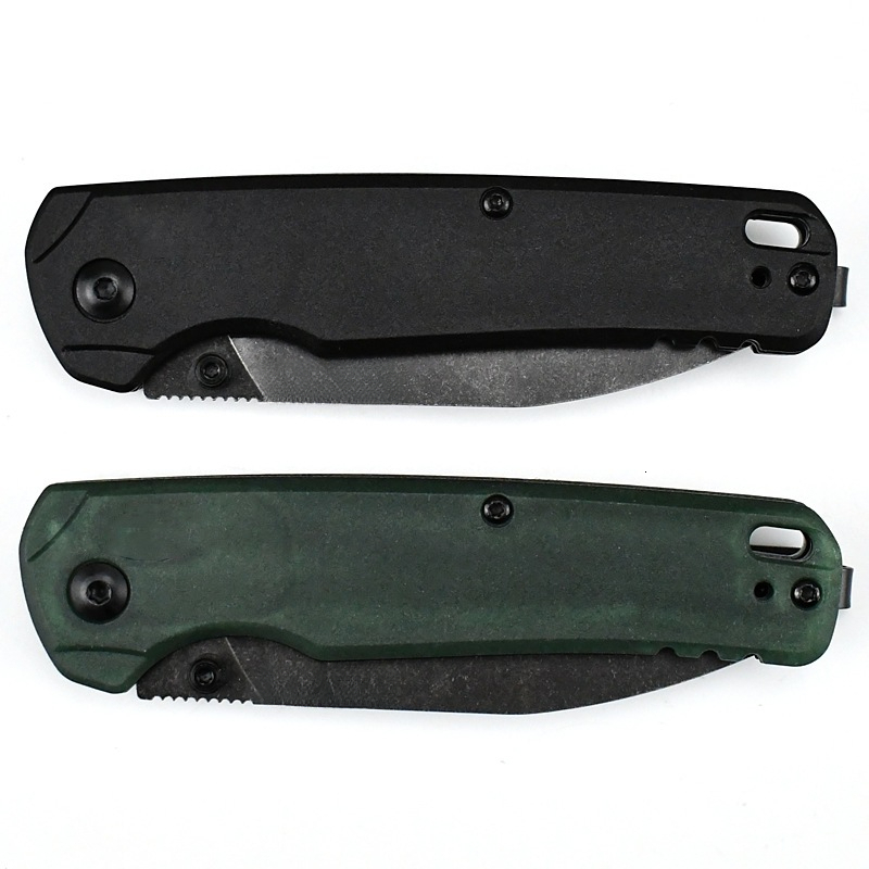 KS 6105 Folding Knife CPM MagnaCut PVD Blade Anodized Aluminum Handles Outdoor Camping Survival Knife