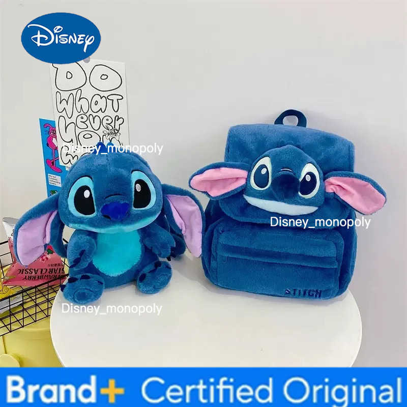 Disney Genuine Stitch Plush Toy Anime Lilo Stitch Stuffed Toys Kawaii Cartoon Cute backpack Doll Bag Toys Kids Birthday Gift H251225